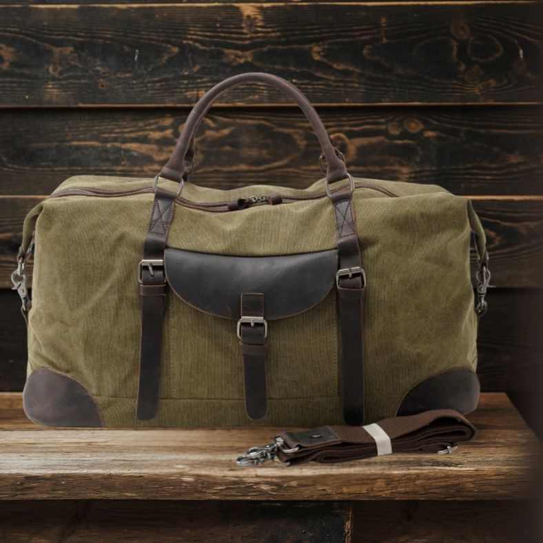 EVEREST Large Duffle Bag - Durable, Spacious & Versatile Travel Gear Homme8 canvas duffle bag