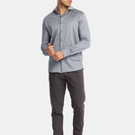 Elegant Mist Grey Formal Shirt - Perfect Fit & Timeless Style Homme8 Overhemden