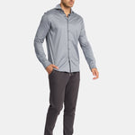 Elegant Mist Grey Formal Shirt - Perfect Fit & Timeless Style Homme8 Overhemden