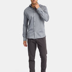 Elegant Mist Grey Formal Shirt - Perfect Fit & Timeless Style Homme8 Overhemden
