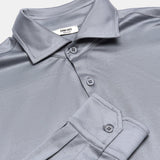 Elegant Mist Grey Formal Shirt - Perfect Fit & Timeless Style Homme8 Overhemden