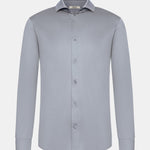 Elegant Mist Grey Formal Shirt - Perfect Fit & Timeless Style Homme8 Overhemden