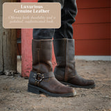 Elias Retro Mid-Calf Leather Boots - Stylish Comfort & Durability