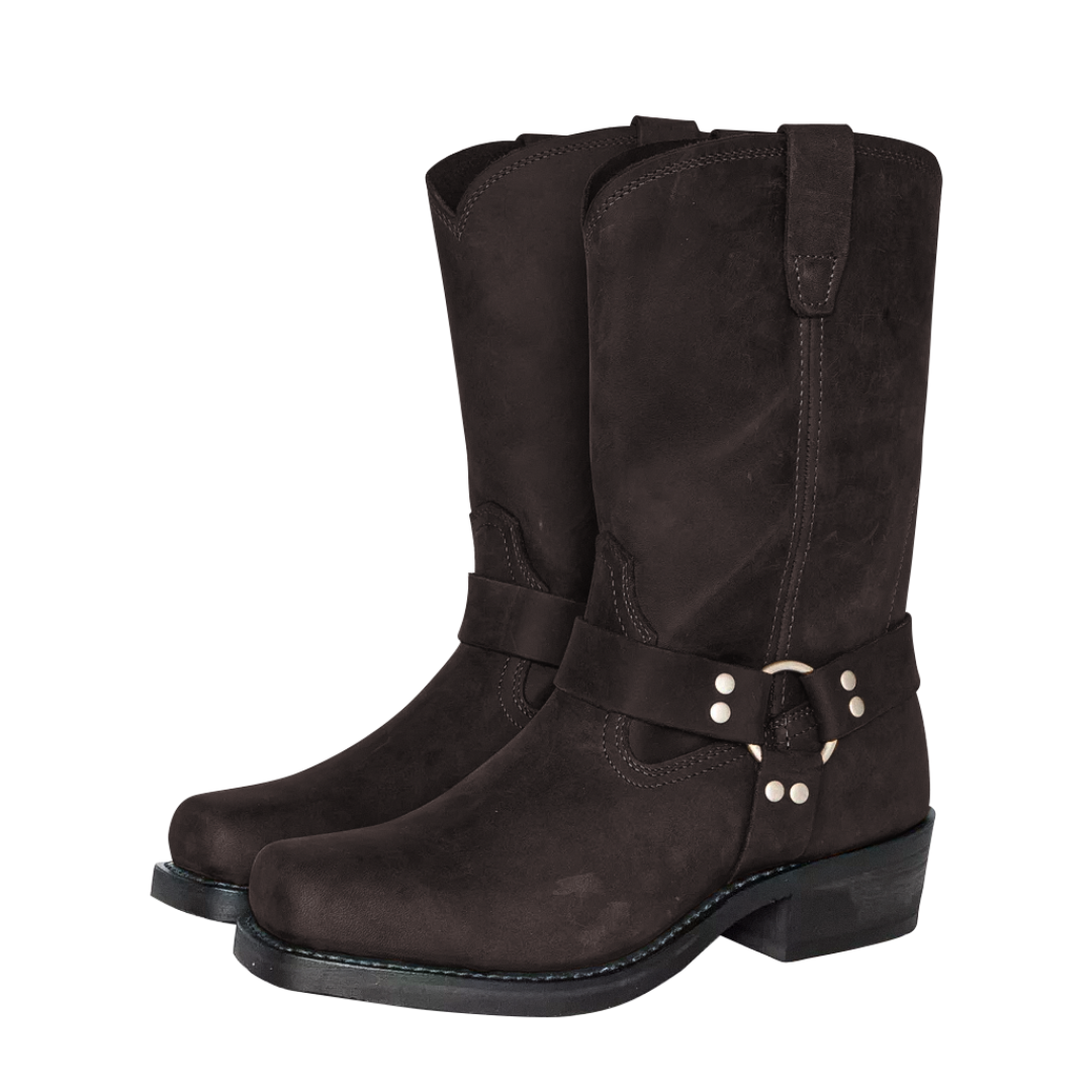 Elias Retro Mid-Calf Leather Boots - Stylish Comfort & Durability Homme8 