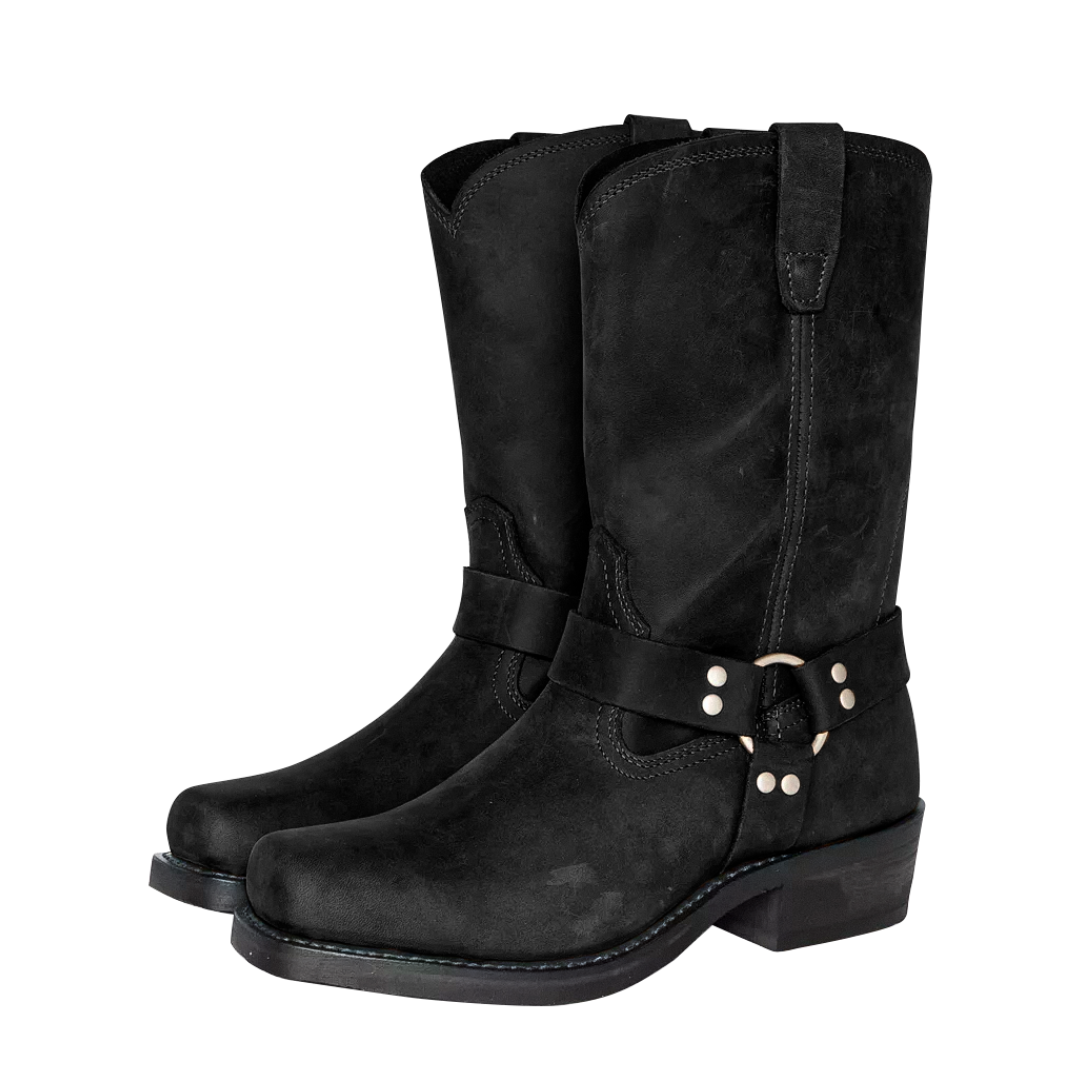 Elias Retro Mid-Calf Leather Boots - Stylish Comfort & Durability Homme8 