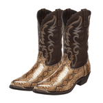Frank Embroidered Snakeskin Western Boots - Stylish & Durable Homme8 