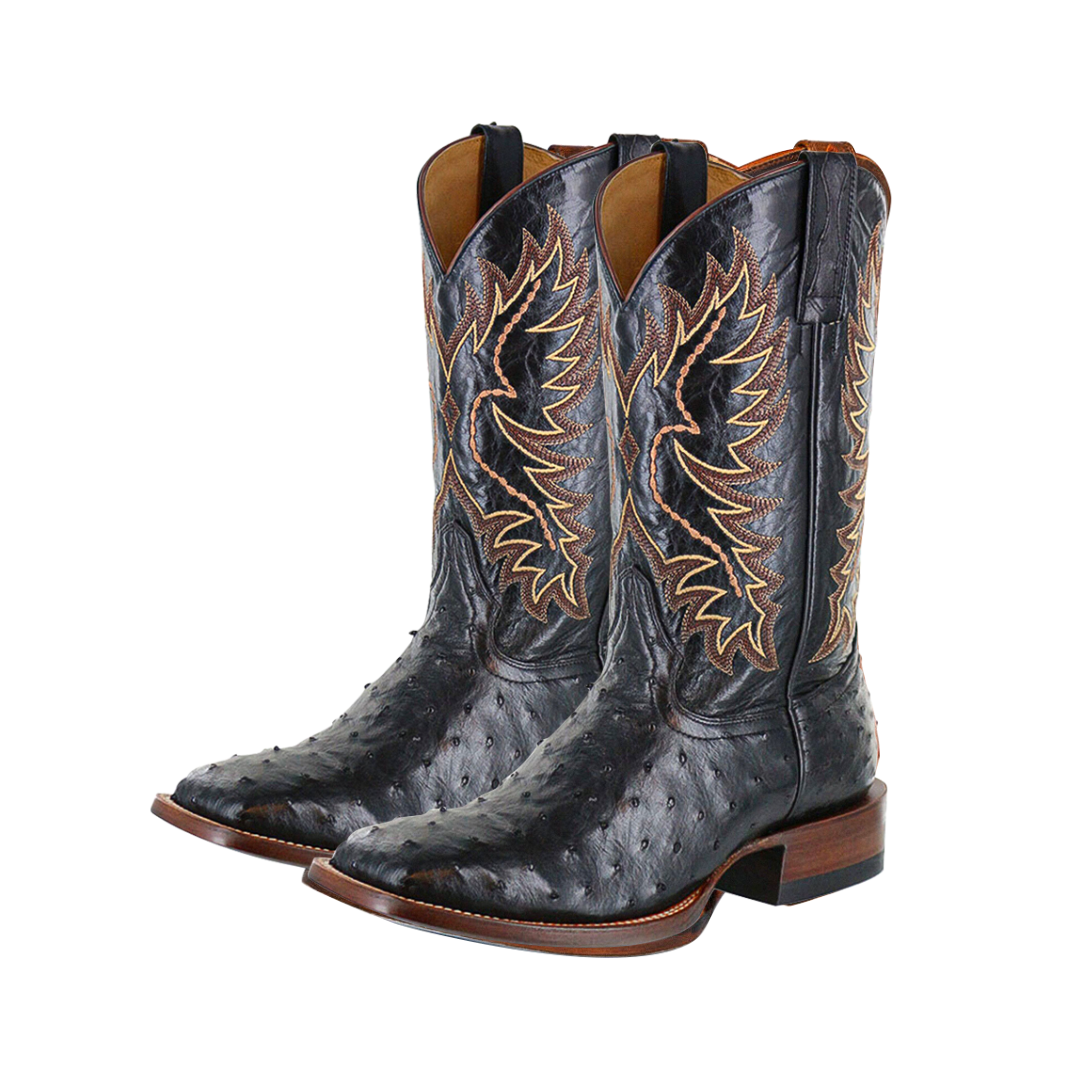 Gustav Mid-Calf Leather Boots - Stylish Embroidered Design Homme8 