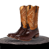 Gustav Mid-Calf Leather Boots - Stylish Embroidered Design Homme8 