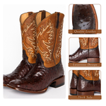 Gustav Mid-Calf Leather Boots - Stylish Embroidered Design Homme8 