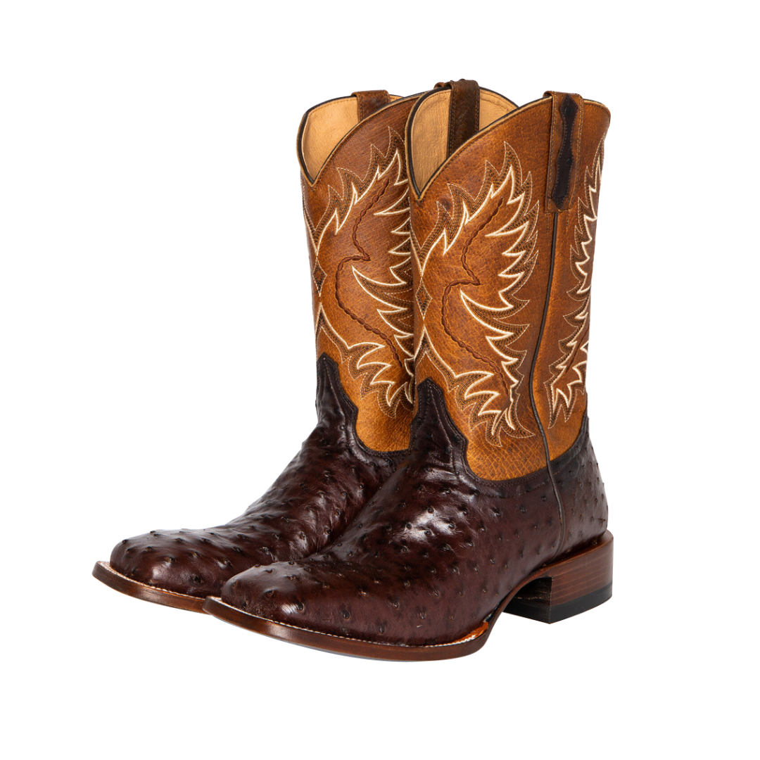 Gustav Mid-Calf Leather Boots - Stylish Embroidered Design Homme8 