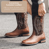 Jakob Classic Mid-Calf Western Boots - Timeless Style & Comfort