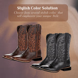 Kian Rustic Embroidery Midcalf Boots - Stylish Comfort & Durability