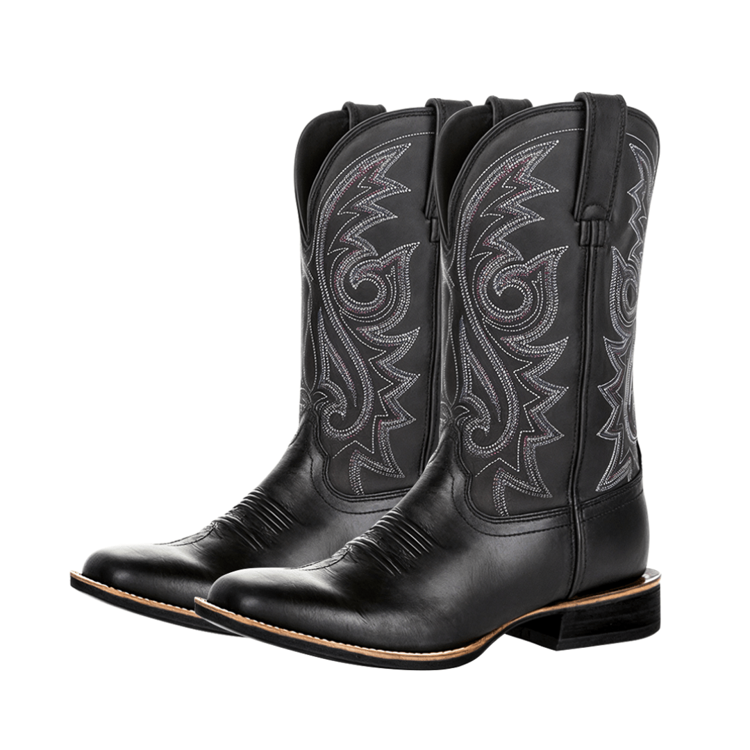 Kian Rustic Embroidery Midcalf Boots - Stylish Comfort & Durability Homme8 