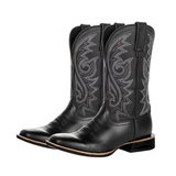 Kian Rustic Embroidery Midcalf Boots - Stylish Comfort & Durability Homme8 