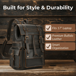Leandro Men's Leather Backpack | Stylish, Durable & Versatile Homme8 