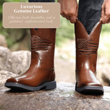 Leo Western Style Stitched Boots - Premium Comfort & Durability