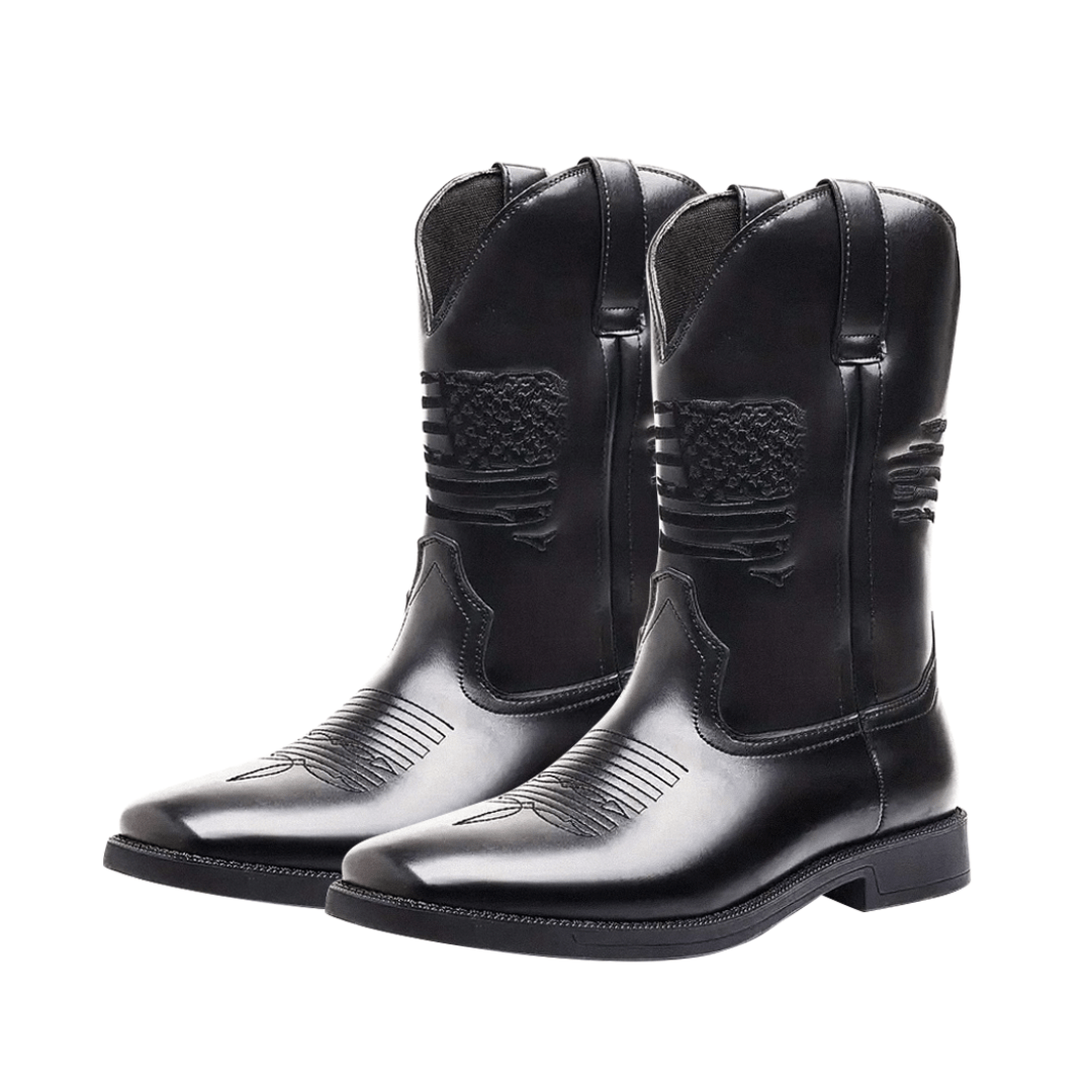 Leo Western Style Stitched Boots - Premium Comfort & Durability Homme8 