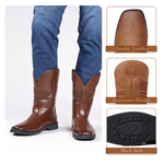 Leo Western Style Stitched Boots - Premium Comfort & Durability Homme8 