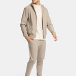 Light Beige Hooded Tech Suit - Stylish Comfort & Versatility Homme8 Trainingspak