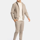 Light Beige Hooded Tech Suit - Stylish Comfort & Versatility Homme8 Trainingspak