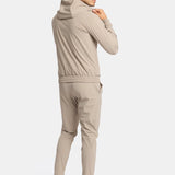 Light Beige Hooded Tech Suit - Stylish Comfort & Versatility Homme8 Trainingspak
