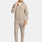 Light Beige Hooded Tech Suit - Stylish Comfort & Versatility Homme8 Trainingspak