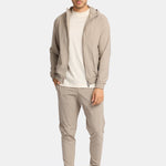 Light Beige Hooded Tech Suit - Stylish Comfort & Versatility Homme8 Trainingspak