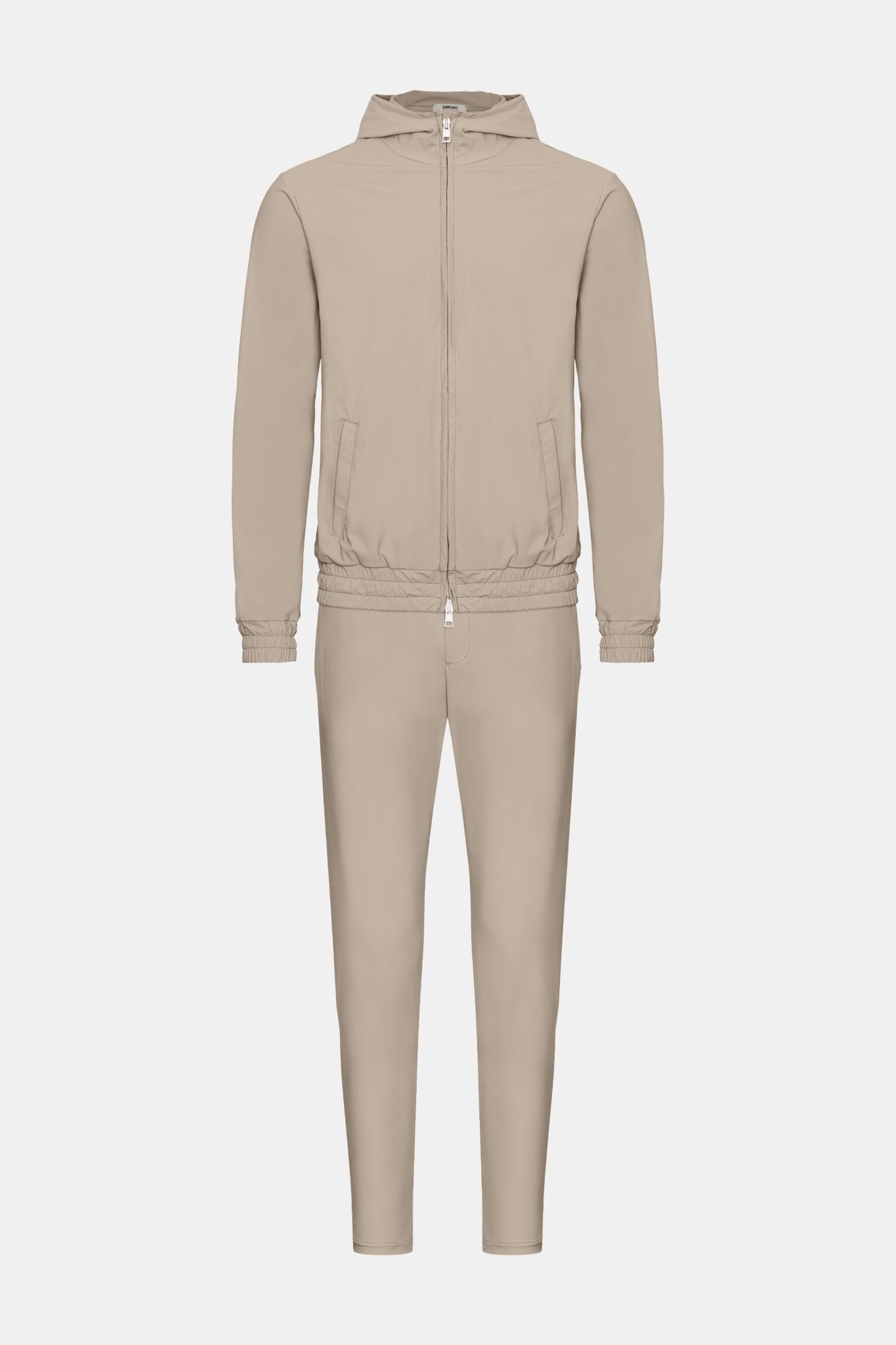 Light Beige Hooded Tech Suit - Stylish Comfort & Versatility Homme8 Trainingspak