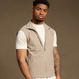 Light Beige Tech Gilet - Stylish, Versatile & Functional Outerwear Homme8 Gilet