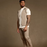 Light Beige Tech Gilet - Stylish, Versatile & Functional Outerwear Homme8 Gilet