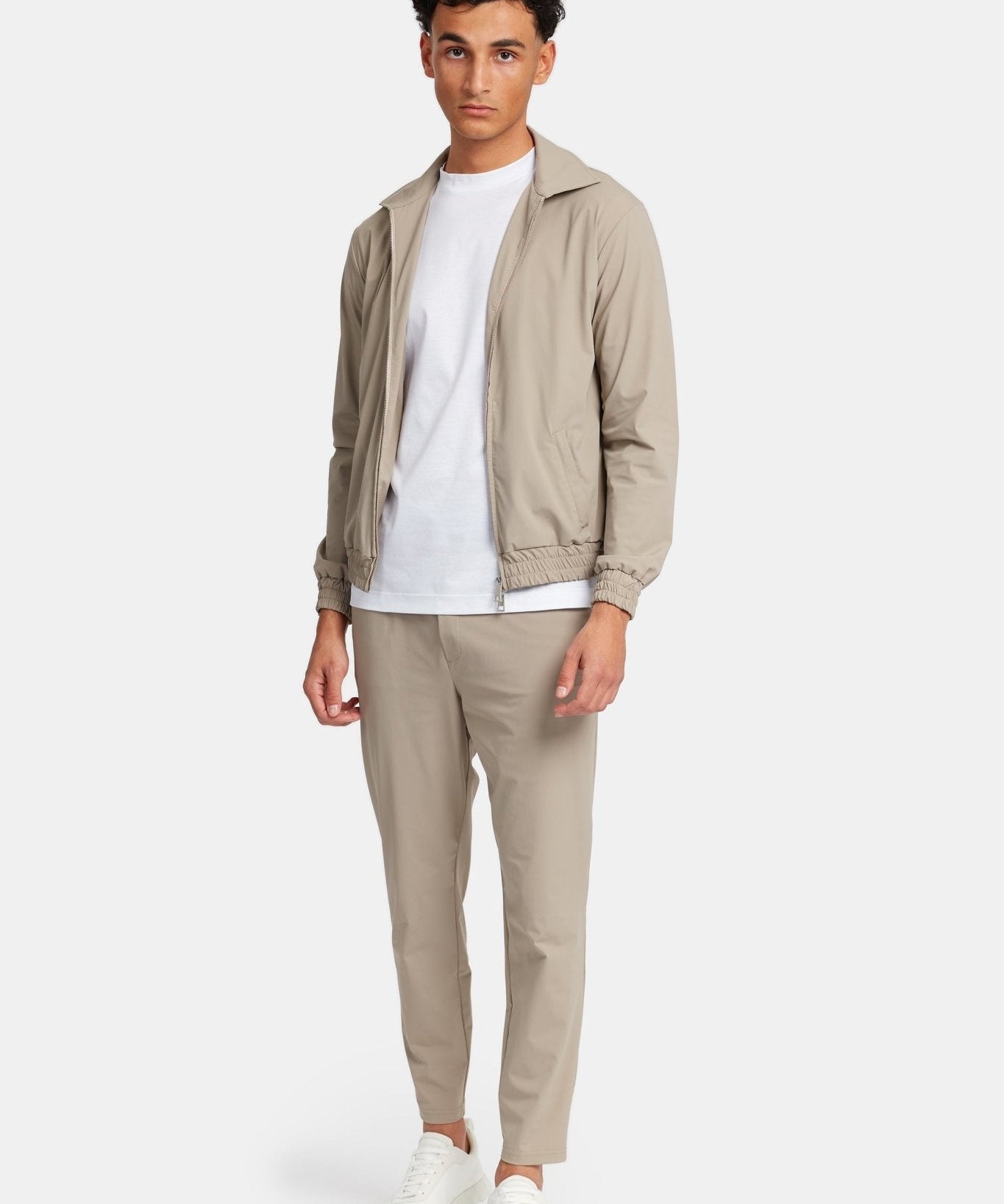 Light Beige Tech Suit - Stylish, Versatile & Comfortable Fit Homme8 Trainingspak
