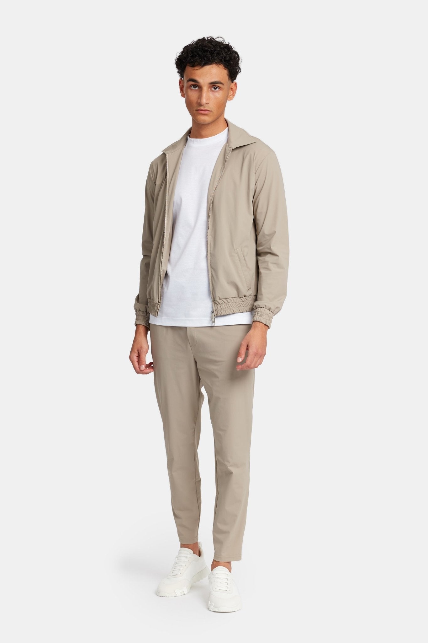 Light Beige Tech Suit - Stylish, Versatile & Comfortable Fit Homme8 Trainingspak