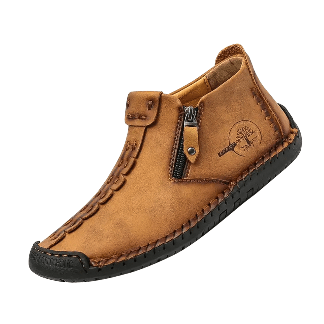 Logan Classic Men's Leather Ankle Shoes - Timeless Style & Comfort Homme8 
