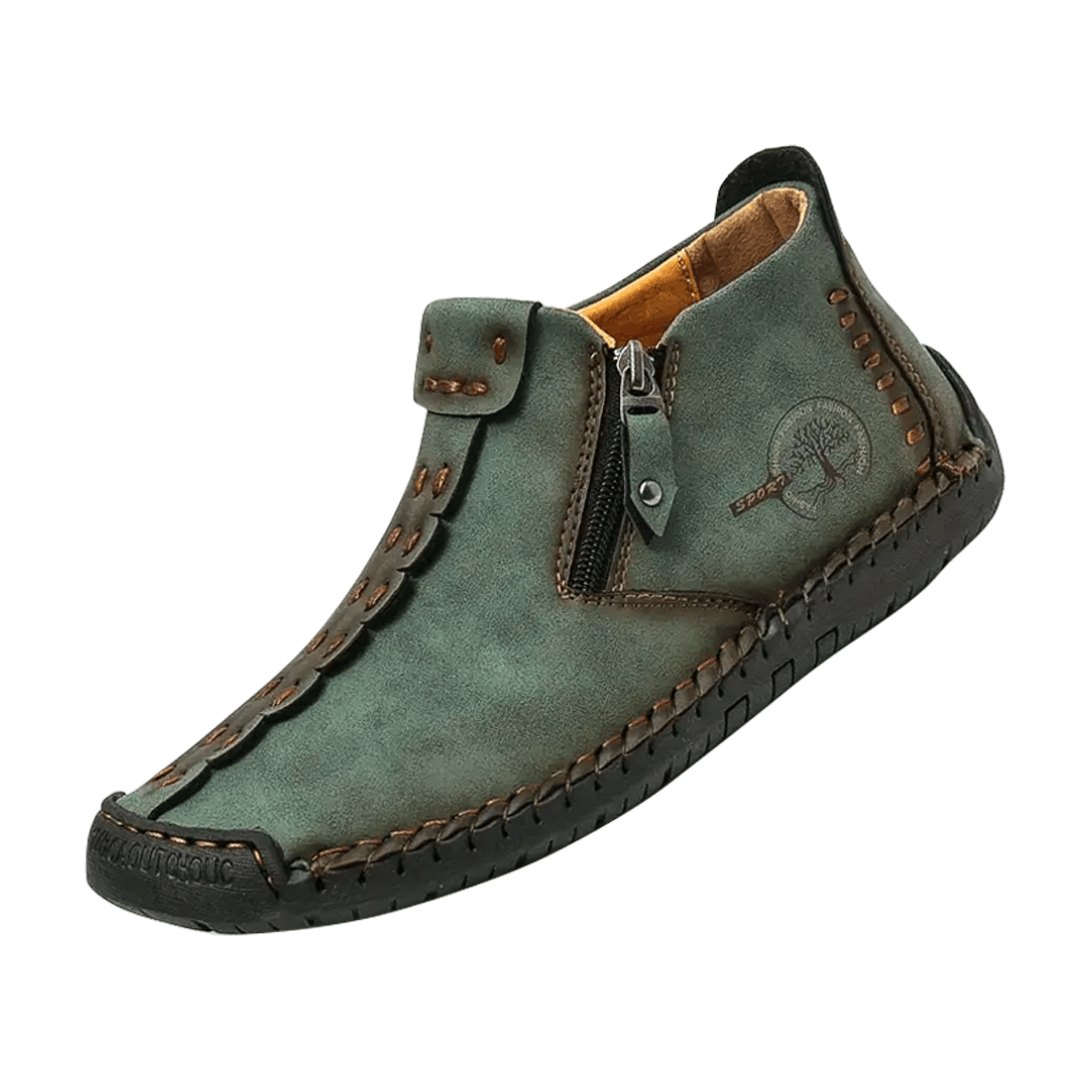 Logan Classic Men's Leather Ankle Shoes - Timeless Style & Comfort Homme8 