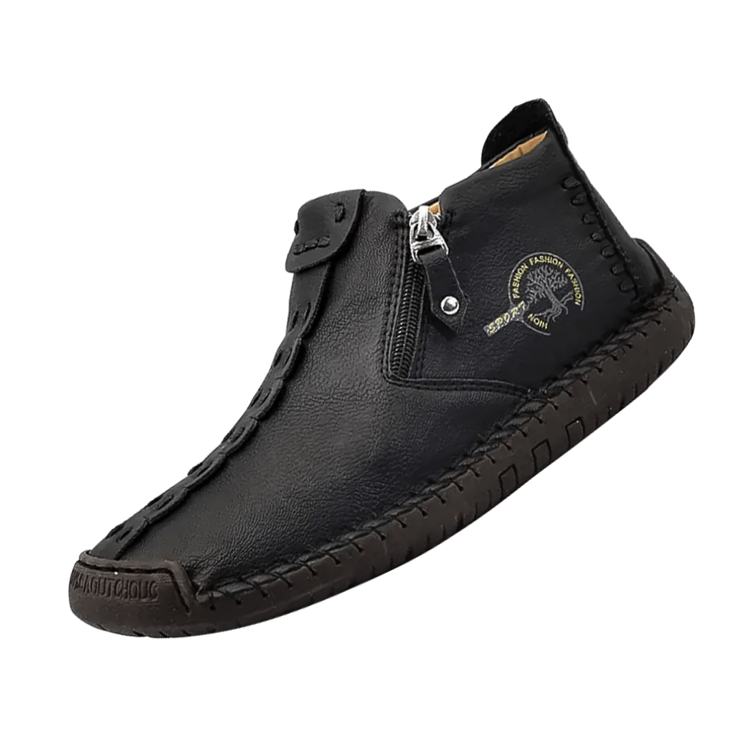 Logan Classic Men's Leather Ankle Shoes - Timeless Style & Comfort Homme8 
