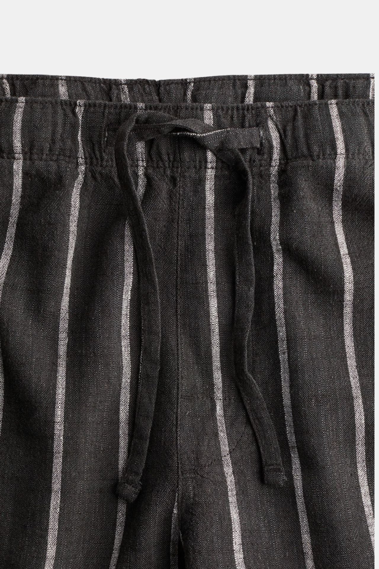 Luxury Breathable Linen Drawstring Pants for Effortless Elegance Homme8 