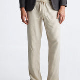 Luxury Breathable Linen Drawstring Pants for Effortless Elegance Homme8 