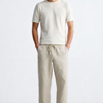 Luxury Breathable Linen Drawstring Pants for Effortless Elegance Homme8 