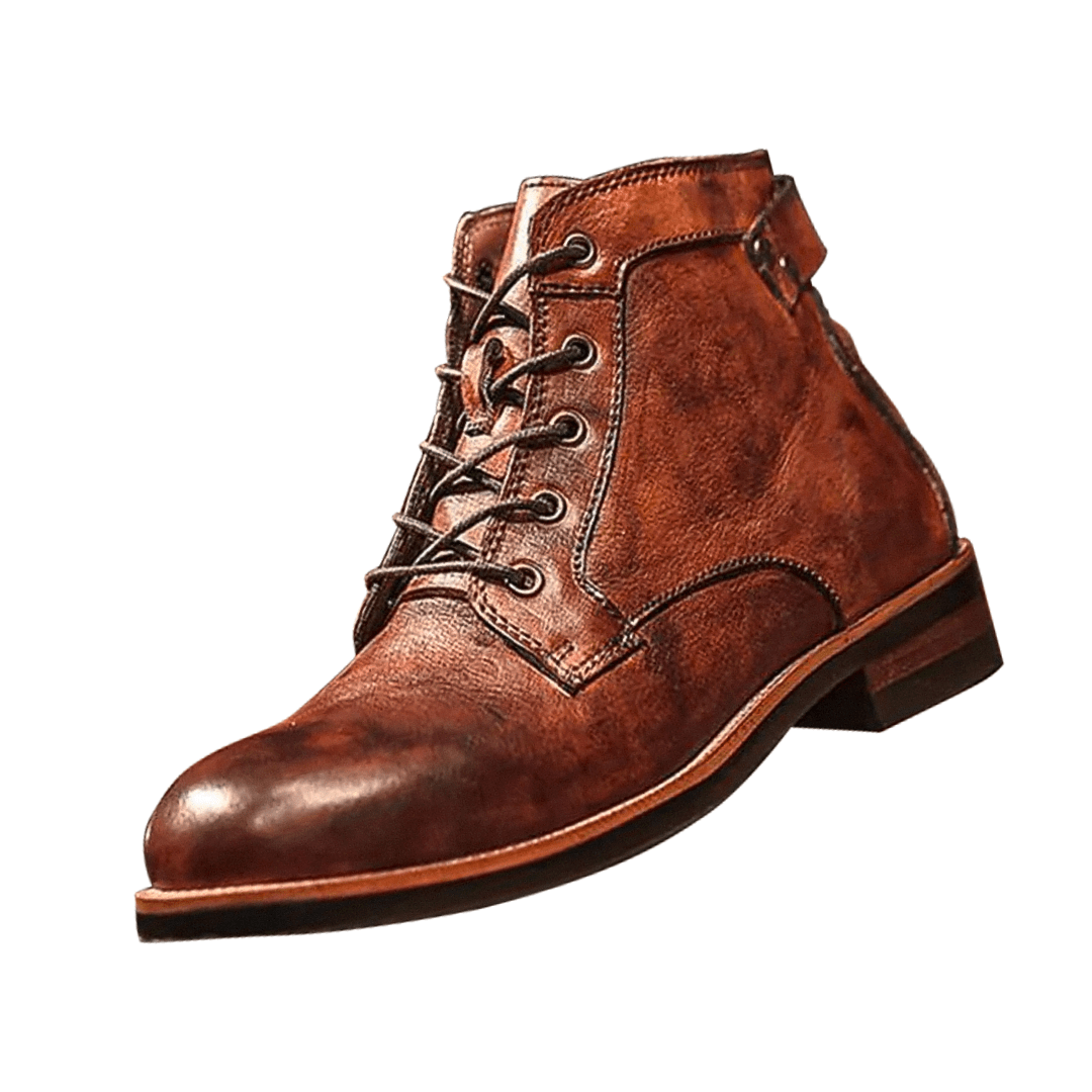 Mark Classic Retro Leather Boots for Men - Timeless Style & Comfort Homme8 