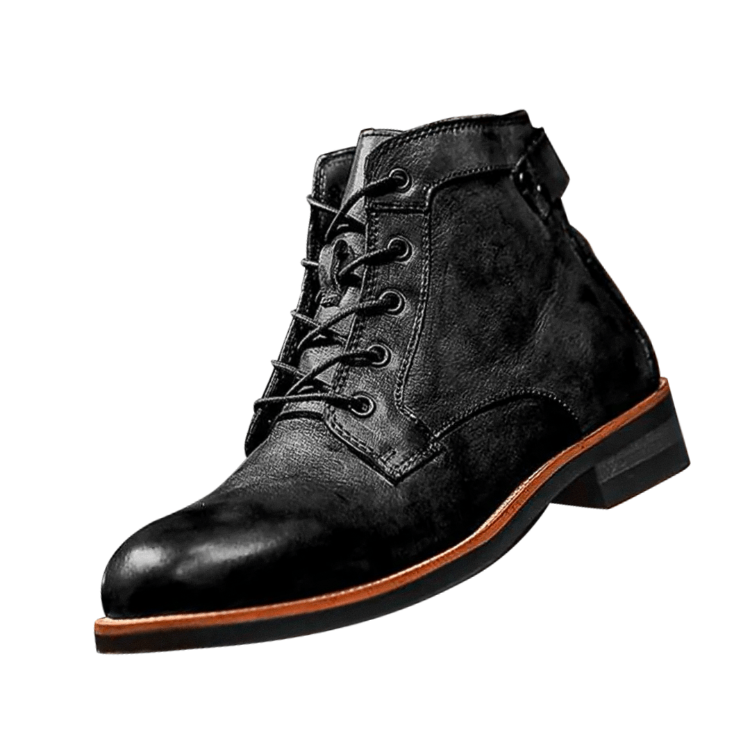 Mark Classic Retro Leather Boots for Men - Timeless Style & Comfort Homme8 