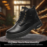 Men's Walter Cool Lace-Up Boots with Side Zip - Stylish & Durable