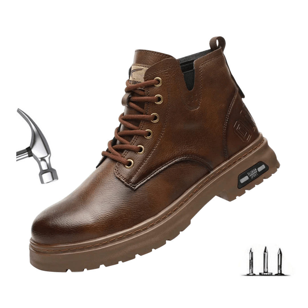 Men's Walter Cool Lace-Up Boots with Side Zip - Stylish & Durable Homme8 