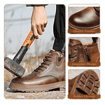 Men's Walter Cool Lace-Up Boots with Side Zip - Stylish & Durable Homme8 
