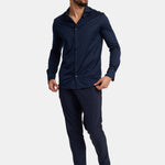 Midnight Blue Formal Shirt - Elegant, Versatile & Comfortable Homme8 Overhemden
