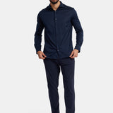 Midnight Blue Formal Shirt - Elegant, Versatile & Comfortable Homme8 Overhemden