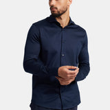 Midnight Blue Formal Shirt - Elegant, Versatile & Comfortable Homme8 Overhemden