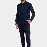 Midnight Blue Formal Shirt - Elegant, Versatile & Comfortable Homme8 Overhemden