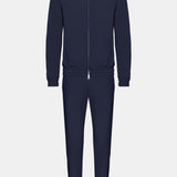 Midnight Blue Hooded Tech Suit - Stylish Comfort & Performance Homme8 Trainingspak