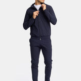 Midnight Blue Hooded Tech Suit - Stylish Comfort & Performance Homme8 Trainingspak
