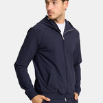 Midnight Blue Hooded Tech Suit - Stylish Comfort & Performance Homme8 Trainingspak